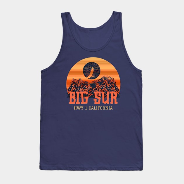 Highway 1 Tank Top by Big Sur California 